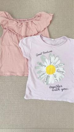 花柄　ピンク　Tシャツ 120 女の子