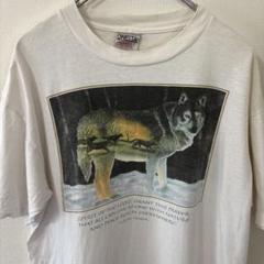 90s ONEITA USA ビンテージ Tシャツ アート アニマル Tシャツ
