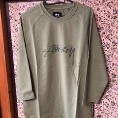 stussy 七分袖 Mサイズ Tシャツ グリーン