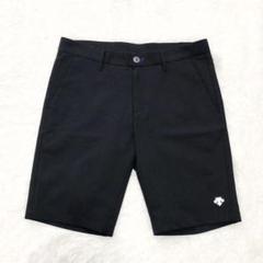 美品♪デサントゴルフ メンズ ハーフパンツ ブラック L シア