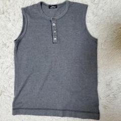 tricot COMME des GARCONS★ グレー ノースリーブ刺繍入り トリココムデギャルソンtricot COMME des GARCONS ギンガム
