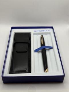 合馬公式アカウント3 WATERMAN 黒万年筆 レザーケース付き 合馬公式アカウント3 様専用WATERMAN 黒万年筆 レザーケース付き