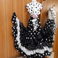 専用出品☆フラメンコ衣装ファルダとパニュエラ　白/黒コントラストファルダ m23814524400_1.jpg?1723294551