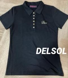 Sally GOLF レディース ポロシャツ 刺繍入り Sサイズ ブラック 美品 Sally GOLF レディース ポロシャツ 刺繍入り Sサイズ ブラック 美品