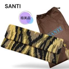 SANTI パーティーバッグ ビジュー付き　クラッチ　バッグ　美品　神崎恵 SANTI パーティーバッグ ビジュー付き クラッチ バッグ 美品 神崎恵