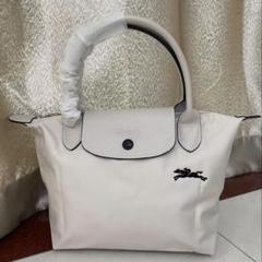 新品ロンシャン LONGCHAMP S ハンドバッグ トートバッグ　チョーク 新品 ロンシャン トートバッグ プリアージュクラブチョーク S