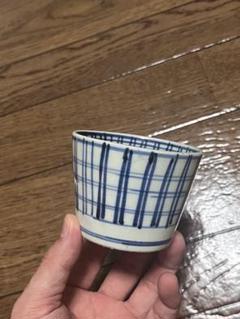 古伊万里　蕎麦猪口　そば猪口　丸寿　雲文　散らし　モダン　民芸　民藝 古伊万里 蕎麦猪口 そば猪口 丸寿 雲文 散らし モダン 民芸 民藝
