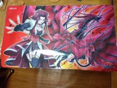 遊戯王 十六夜アキ ブラックローズドラゴン 公式プレイマット 2011年 遊戯王 十六夜アキ ブラックローズドラゴン 公式プレイマット