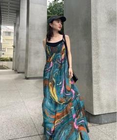 Ameri♡ MEDI INDIAN POOL MARBLE DRESSのサムネイル