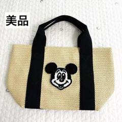 未使用☆ディズニーストア ミッキーかごバッグ 和風デザイン巾着 トートバッグ 未使用☆ディズニーストア ミッキーかごバッグ 和風デザイン巾着