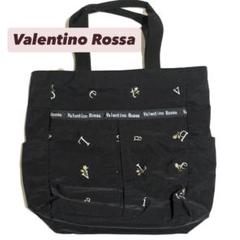 Valentino Rossa トートバッグ　花柄　ブラック