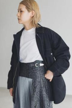TOGA PULLA 2022 AW ジャケット ブルゾン コットン デニム 黒 TOGA PULLA 2022 AW ジャケット ブルゾン コットン デニム 黒