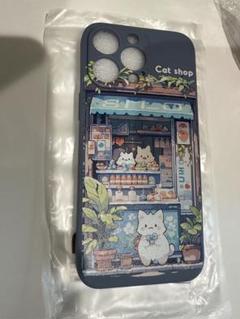猫ショップデザイン iPhone14 promax ソフトケース