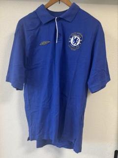 【入手困難】チェルシーFC ユニフォーム ポロシャツ　ビンテージ 古着　L 入手困難】チェルシーFC ユニフォーム ポロシャツ ビンテージ 古着 L