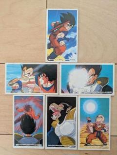 ドラゴンボールZ 角メンコ 6枚セット　ベジータ戦