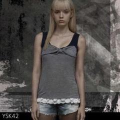 y2k grunge mcbling punk お兄系 プリントタンクトップ 00s mcbling grunge y2k アシンメトリー タンクトップ - メルカリ