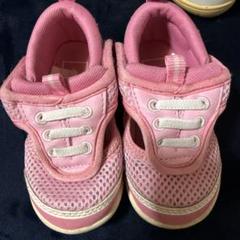 VANSピンク メッシュ スニーカー