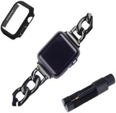 【44mm】Apple Watch チェーンバンド カバー 調整器具 ブラック