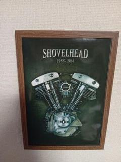 SHOVELHEAD エンジンアートプリント 1966-1984　A3額付きのサムネイル
