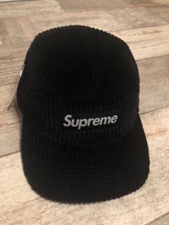 Supreme コーデュロイ キャップ 黒 20SS