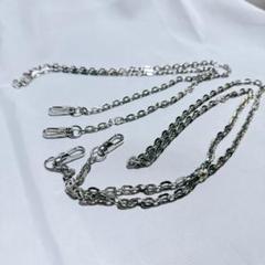 パースチェーンストラップ 1000mm × 6mm 鉄 フラットチェーン