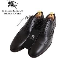 【ほぼ未使用】Burberry Black Label ウィングチップシューズ黒