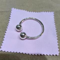 Tiffany & Co. シルバー 925ボール付きキーリング　ラージタイプ