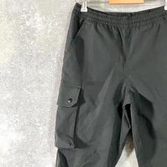 adidas　カーゴパンツ　ブラック　ロゴ　ポケット　ポリエステル　ワイド