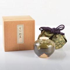 茶道具　祐哲作　茶入　仕覆付　共箱　V　5662 茶道具 祐哲作 茶入 仕覆付 共箱 V 5662 - メルカリ