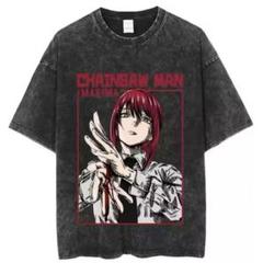 チェンソーマン マキマ XLサイズ ヴィンテージ加工Tシャツ