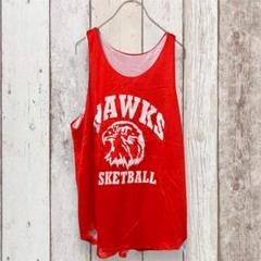 RUSSELL ゼッケン 背番号7 レッド HAWKS BASKETBALL