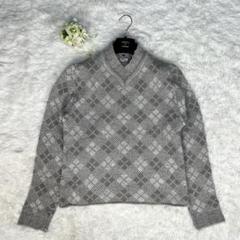 極美品 DRIES VAN NOTEN アーガイル アルパカ ニット セーター