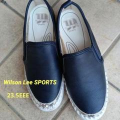 Wilson Lee SPORTS ネイビー スリッポン