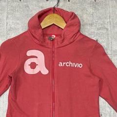 archivio GOLF スウェット ジャケット チャームジッパー ピンク archivio GOLF スウェット ジャケット チャームジッパー ピンク