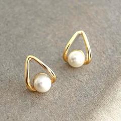 14K 真珠 パール 高級感 高見え 上品 パール シンプル ゴールド