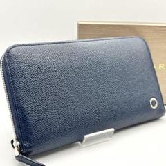 新型 ✨未使用級✨ブルガリ ブルガリマン ラウンドファスナー 長財布 ネイビー