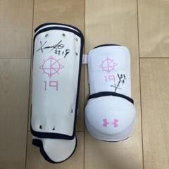 オリックス　金子千尋　実使用　レッグガード　エルボガード　セット　直筆サイン