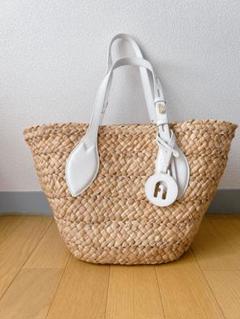 【新品】フルラ FURLA カゴバッグ  トート　メラヴィリア　夏　ピクニック 新品】フルラ FURLA カゴバッグ トートメラヴィリア夏ピクニック