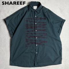 シャリーフ　有刺鉄線　刺繍　オーバーサイズシャツ　BARBED WIRE シャリーフ 有刺鉄線 刺繍 オーバーサイズシャツ BARBED WIRE