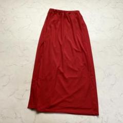 ワイスリー W SHADE AIRY GAUZE SKIRT XS 赤