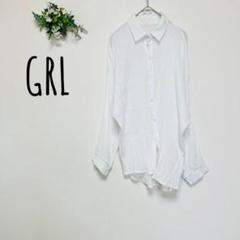 GRL　グレイル　シアーシャツ　ブラウス　長袖