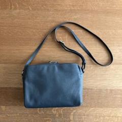 Sabet 本革製　ブルーグレー色 ショルダーバッグ