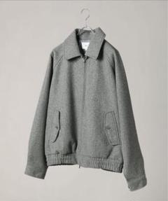 【Bleme】ダブルジップ メルトンハリントンジャケット チンストラップ付き Bleme（ブレム）の「ダブルジップ メルトンハリントンジャケット