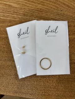 sheil ピアス　リング　指輪　新品未使用品