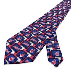ビンテージネクタイ MLB クリーブランドインディアンス 野球 チーム 古着