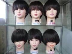 【送料込み】6体セット 中古 カットウィッグ ヘッドマネキン 理容師 美容師⑨