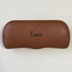 【美品】Lesca ブラウンレザー メガネケース Lesca LUNETIER メガネケース(大) レザーケース 革 - メルカリ