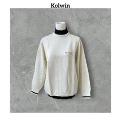 ★ Kolwin コルウィン　ゴルフ　ハイネック　重ねニット　刺繍ロゴ　セーター