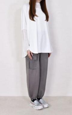 【新品未使用品】ayane アヤン ドッキング ドルマンTシャツのサムネイル