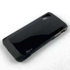 【残り1点】　iPhoneXSMax 耐衝撃 無地 黒 ブラック シンプル